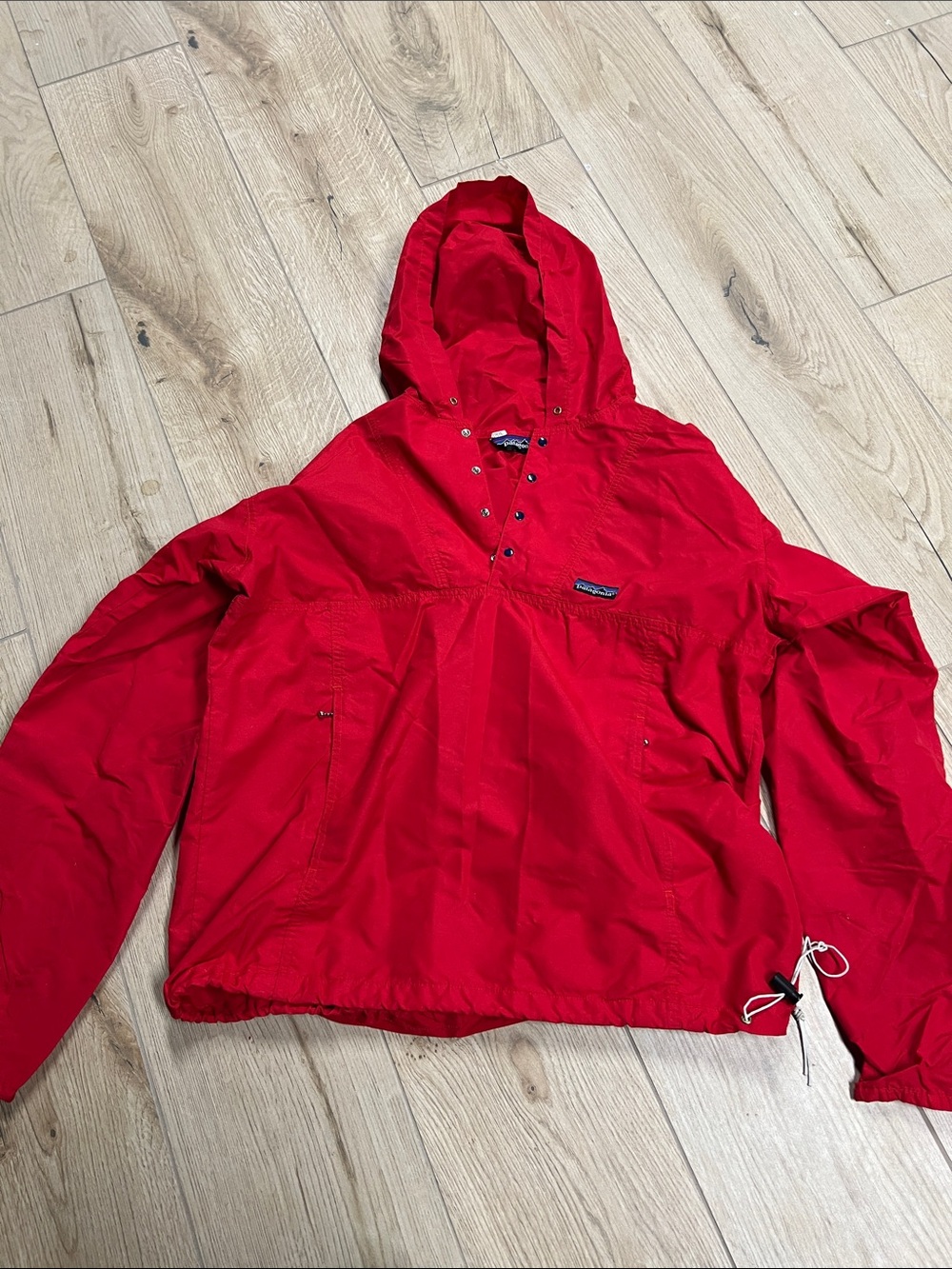 Patagonia Red Hooded Pullover Anorak